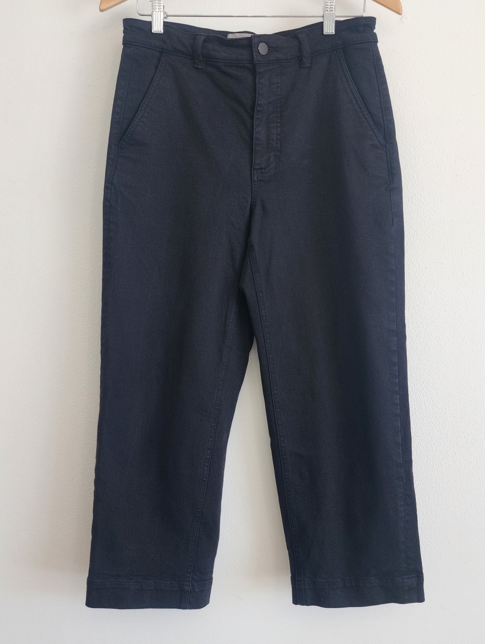 Everlane Cropped Straight Leg Pant Size 6 Short Black | Minimalist Quiet Luxury - Picture 3 of 13